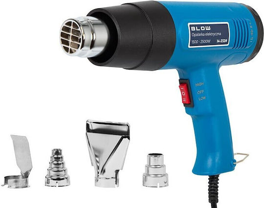 Blow 14-232 Πιστόλι Θερμού Αέρα 2500W με Ρύθμιση Θερμοκρασίας εως και 300°C