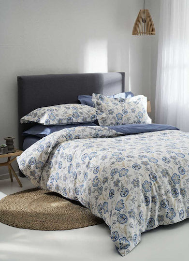 Vesta Home Cuvertură Extra-dublu Bumbac Grey Blue 230x270cm