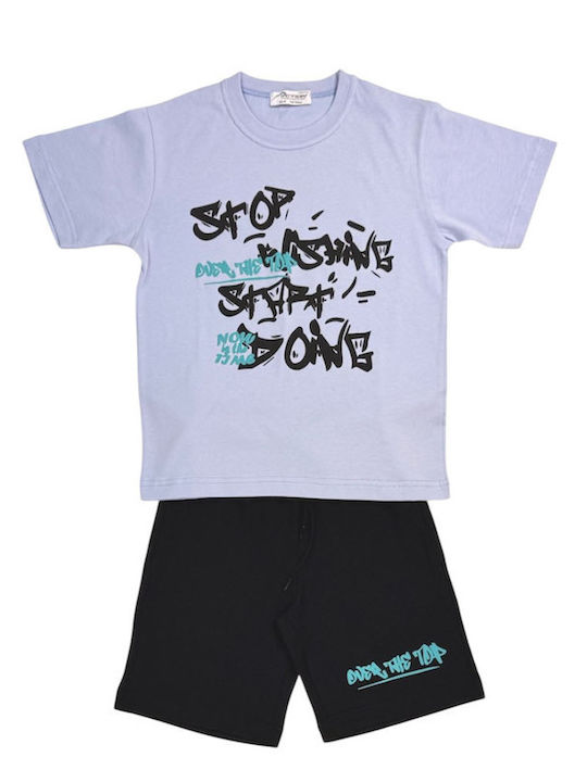 Kids' Set with Shorts Summer 2pcs Light Blue