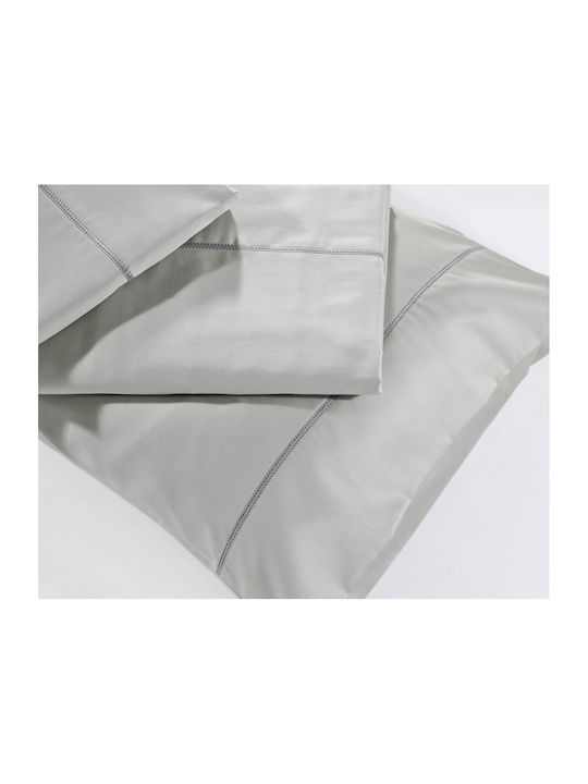 Down Town Home Παπλωματοθήκη Βαμβακερή Μονή 175x245 250/20 Silver