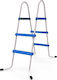 Jilong Pooltreppe aus Kunststoff 30x71x12cm Silber