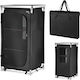 Nils Aluminum Wardrobe for Camping Folding Black