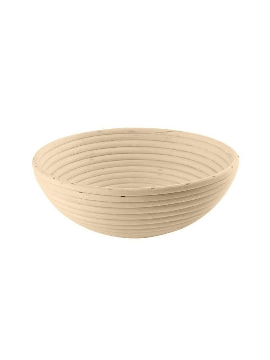 Orion Καλάθι Ψωμιού από Rattan Γκρι 25x25cm