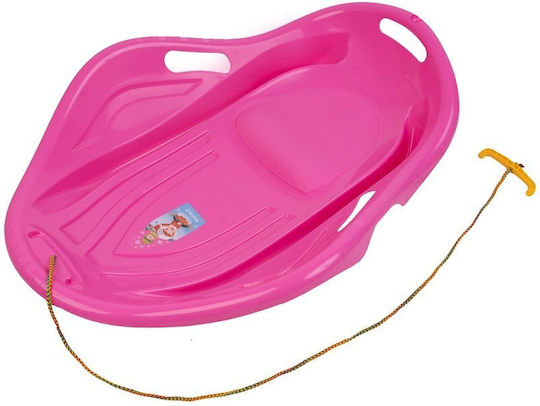 Kinderschlitten Schneegleiter Kunststoff Pink Marmat 30 kg