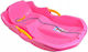 Kinderschlitten aus Kunststoff mit Rückenlehne und Bremsen Pink Master 80 x 43 cm