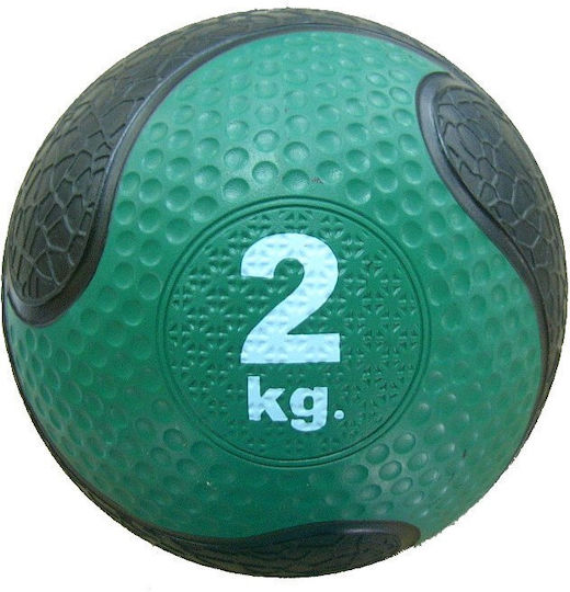 Spartan Μπάλα Medicine 2kg σε Πράσινο Χρώμα