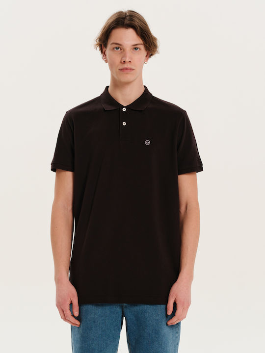Basehit Men's Blouses Polo Short Sleeve Black 2...