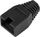 Black Rubber Cover 8p8c Rj45 Plug