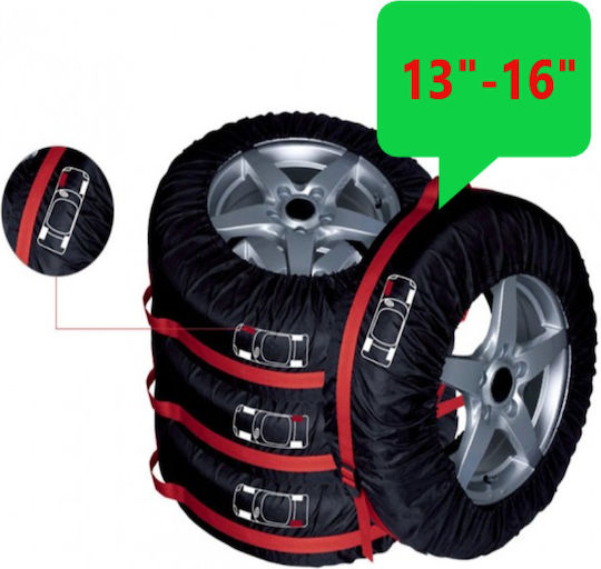 Set of Wheel Storage Protection Covers 13"-16" 4pcs