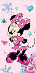 Prosop din bumbac 70x140 Minnie Mouse roz