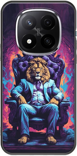 Диви животни лъв Xiaomi Poco X7 5g черен TPU черен силикон
