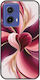 Valentine's Day Abstract Watercolor Love Case for Motorola Moto G85 5G Black TPU Black Silicone