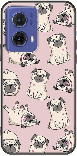 Pug Lover Motorola Moto G85 5G Black TPU Black Silicone