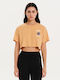 Women's Crop T-shirt Orange