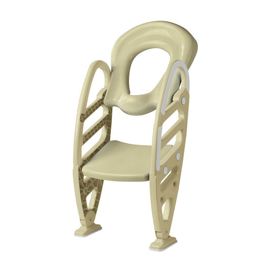 Dolu Toddler Toilet Seat With Footrest And Handles Green