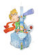 Little Prince Candle with Wooden Wall Decoration Frame 35cm