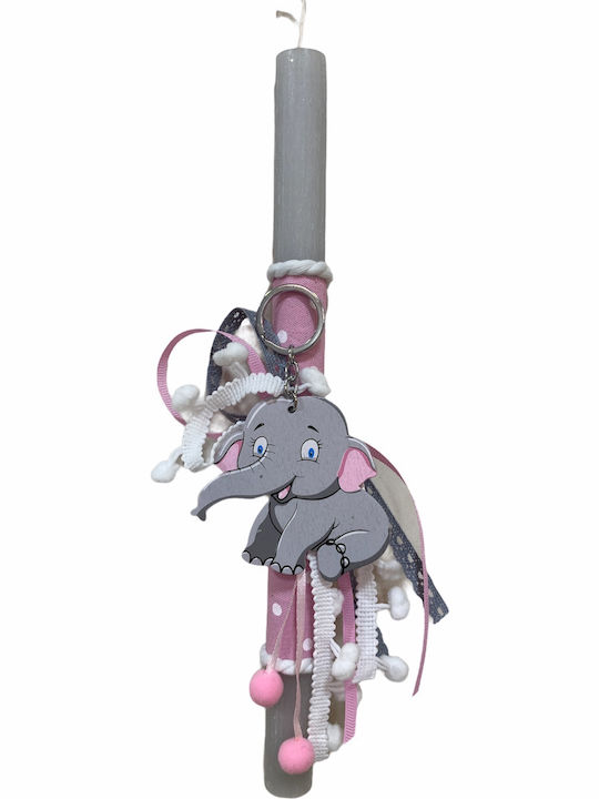 Handmade Easter Candle Girl Wooden Elephant Keychain Scented Candle Height 30cm Gift Packaging Included
