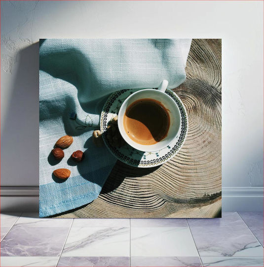 Πίνακας Morning Coffee Nuts Πρωινός Καφές Ξηρούς Καρπούς 100x100