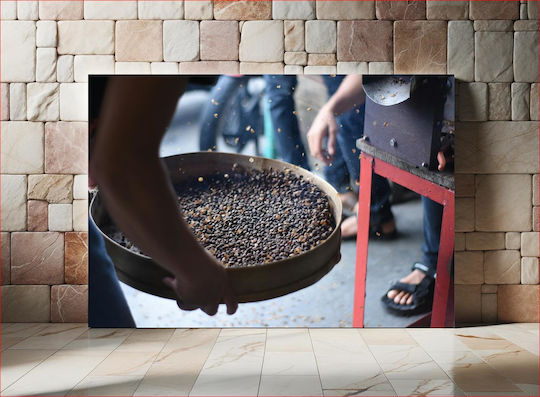 Πίνακας Sorting Coffee Beans Ταξινόμηση Κόκκων Καφέ 120x80