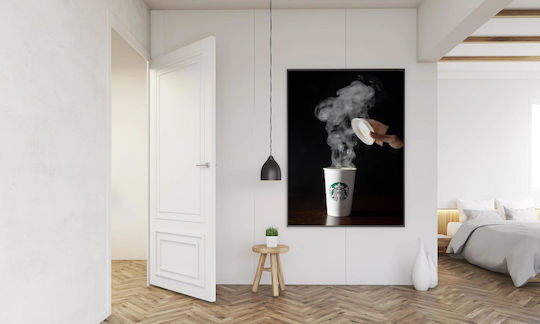 Steaming Coffee Cup Painting 80x120