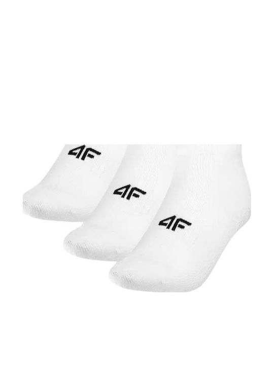4F Athletic Socks White