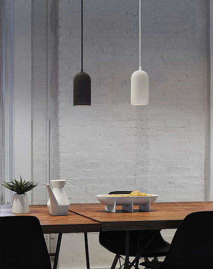 Atman Adjustable Pendant Light Black with Socket E27 9x18x18cm