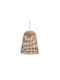 Fylliana F2406 Adjustable Pendant Light Brown Boho with Socket E27 35x47cm