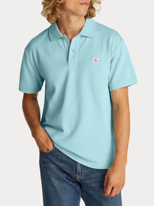 Calvin Klein Polo Μπλούζα Κοντομάνικη Fresh Mint