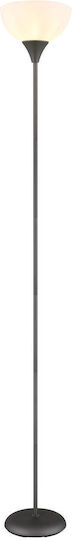 Globo Lighting Floor Lamp H178.5xL25cm with Lamp Bulb Base E27 Black