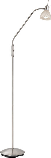 Globo Lighting Floor Lamp Height 150cm with Lamp Bulb Base E14 Silver