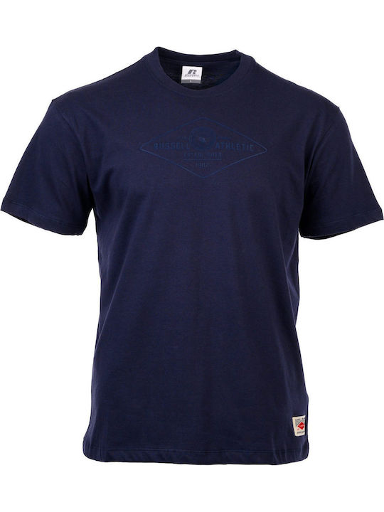 Crew Neck Sportliches T-Shirt Blue