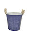 HOMie Planter Metal Blue 18x18x17cm.