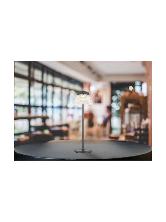 Globo Lighting Table Lamp LED with Gray Shade and Base
