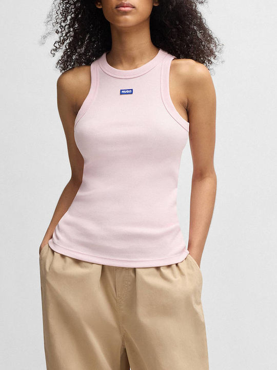 Women's Blouse Cotton Sleeveless Light Pink