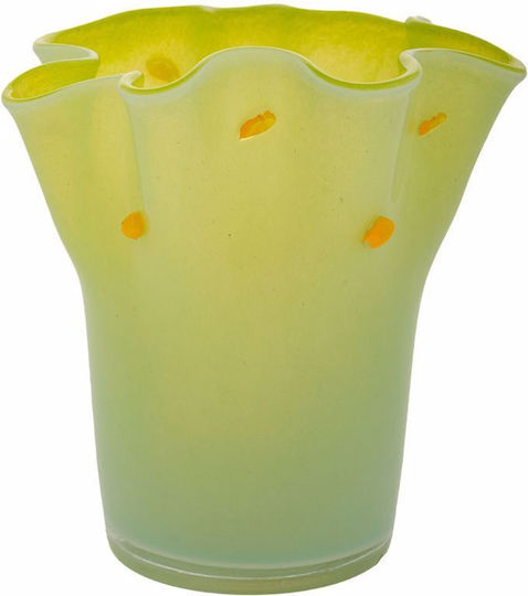 Handmade Glass Vase 20x20cm Green