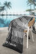 Guy Laroche Velour Printed Black 175x100cm