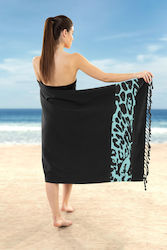 Guy Laroche Cotton Pestemal Black 170x90cm