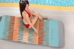 Guy Laroche Velour Printed Beach Towel Turquois...