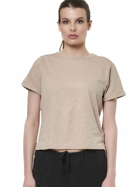 Body Action Slub Textured Γυναικείο Oversized T...