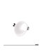 Eurolamp Plastic Recessed Spot with Socket GU10 White 88x88cm. 1pcs