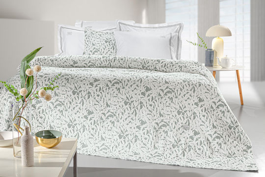 Guy Laroche Одеяло Blossom Кинг Сайз 260x250см Зелен