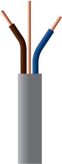 Flat Cable 2x1 5+1mm² Grey 100m Cardboard Reels
