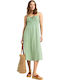 Rosie Skies Summer Midi Dress Basil