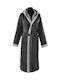 Guy Laroche Monogram Μπουρνούζι με Κουκούλα Black