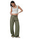 Khaki Trousers with Gold Decorations