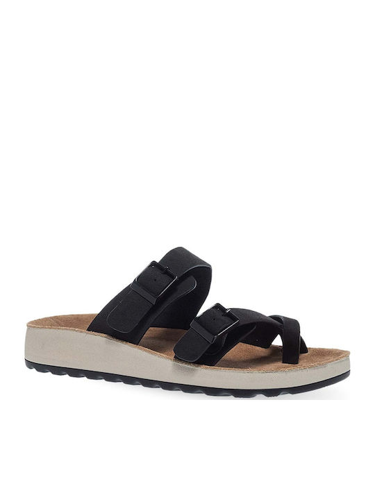 Parex Women's Flat Sandals in Black Color