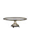 Inart Metallic Decorative Platter Brown 40x40x15cm