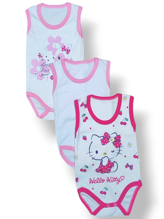 Babydom Σετ Φορμάκια Φουξ, Λευκό, Ροζ 3τμχ