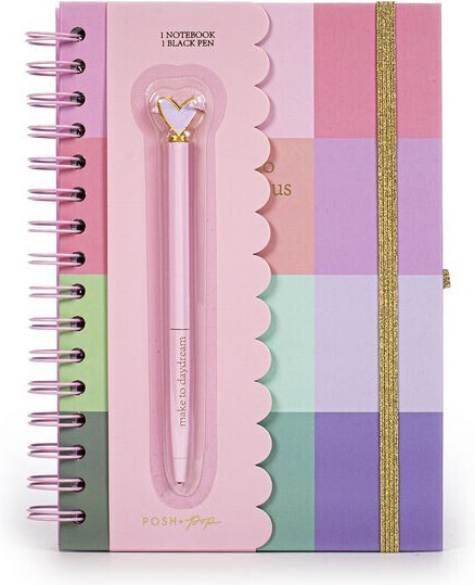 Tri-Coastal Design Posh+pop Hello Gorgeous Caiet Cu Cauciuc și Caiet