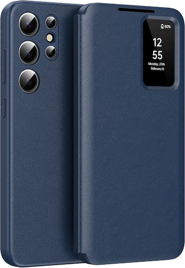 Samsung Galaxy S24 Ultra Smart View Wallet Klapphülle Blau